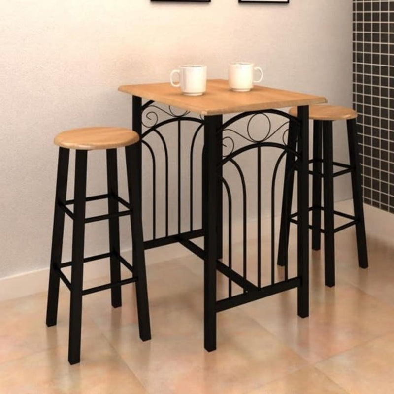 Breakfast/Dinner_Table_Dining_Set_MDF_with_Black_IMAGE_5