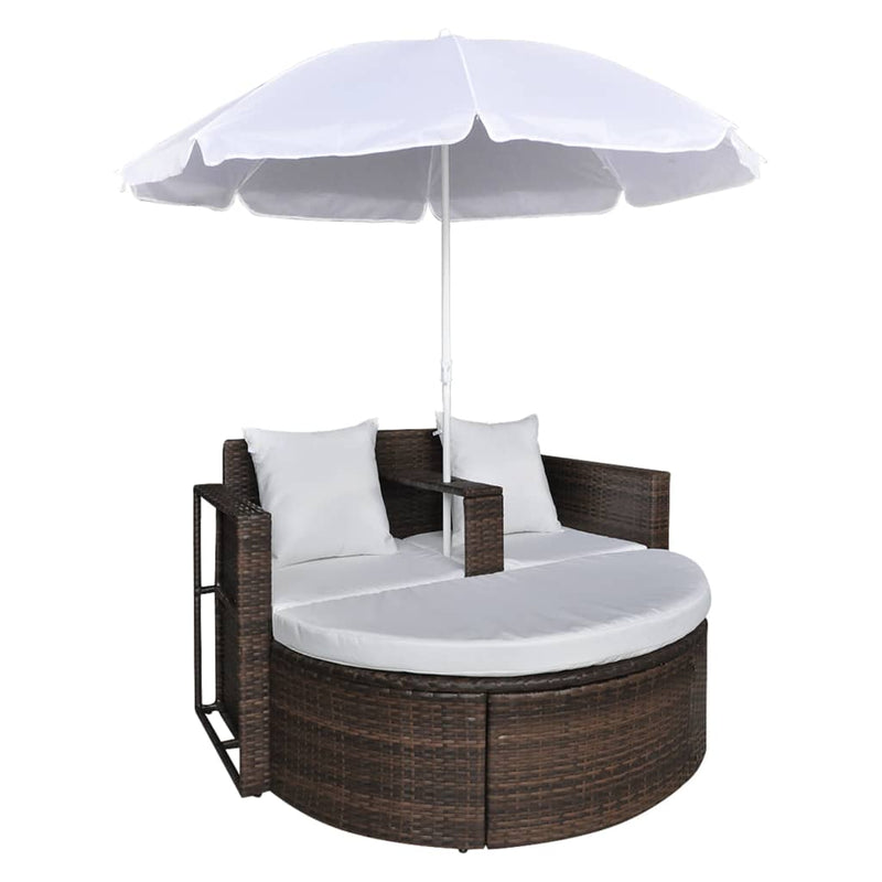 Garden_Bed_with_Parasol_Brown_Poly_Rattan_IMAGE_4