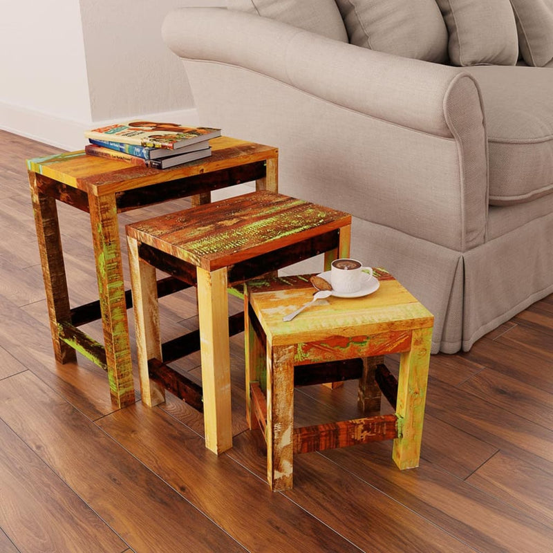 Nesting_Table_Set_3_Pieces_Vintage_Reclaimed_Wood_IMAGE_1