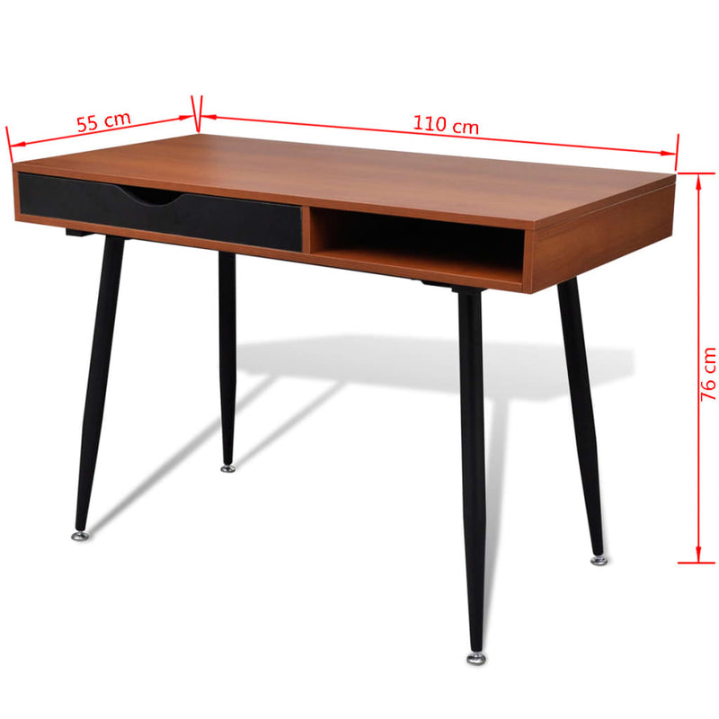 Brown_Workstation_Computer_Desk_Laptop_Table_IMAGE_7_EAN:8718475882572