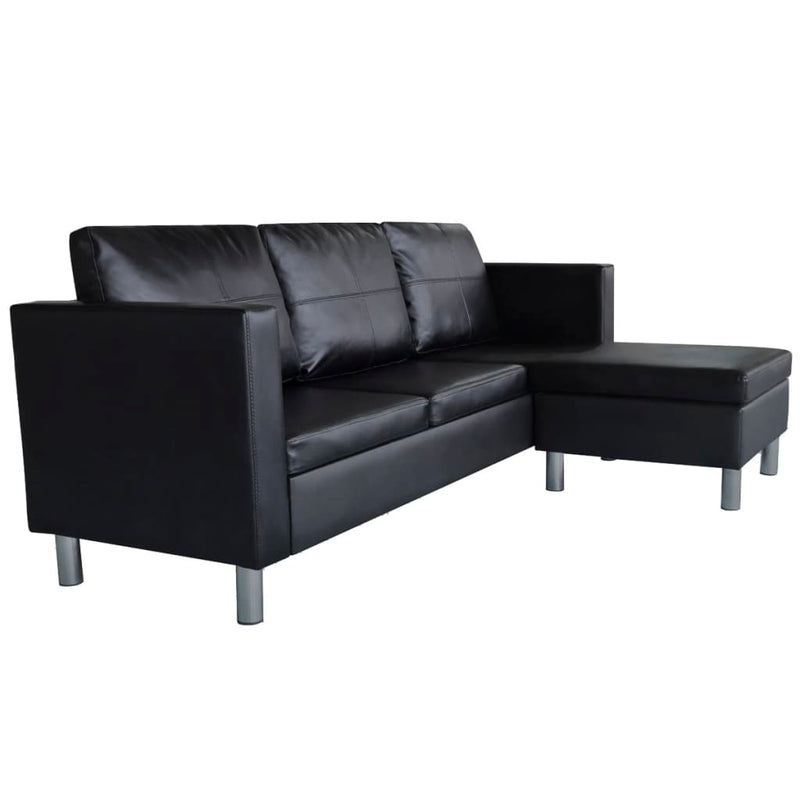 Sectional_Sofa_3-Seater_Artificial_Leather_Black_IMAGE_3_EAN:8718475923732