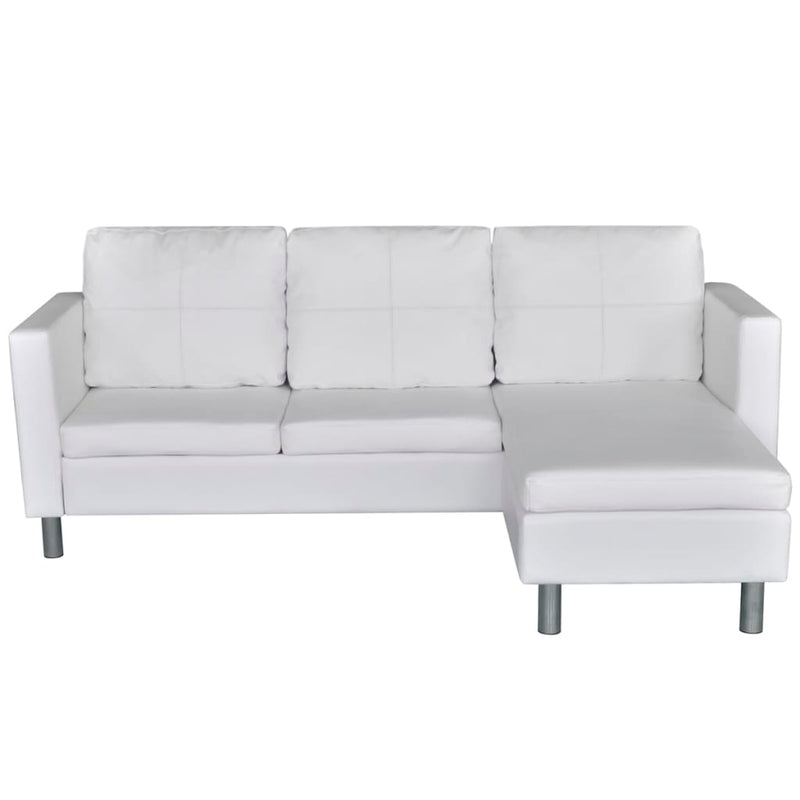 Sectional_Sofa_3-Seater_Artificial_Leather_White_IMAGE_4_EAN:8718475932284