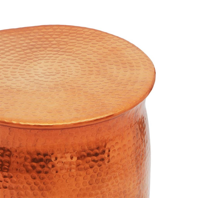 Hammered_Aluminium_Stool/Side_Table_Brass/Copper_Colour_IMAGE_3