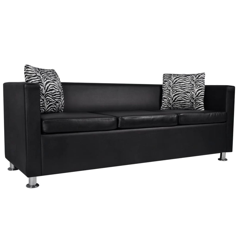Sofa_Set_Artificial_Leather_3-Seater_2-Seater_Armchair_Black_IMAGE_3_EAN:8718475886624