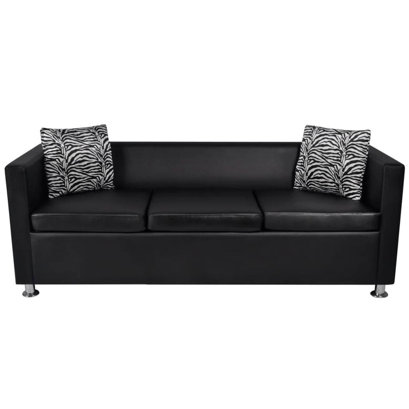Sofa_Set_Artificial_Leather_3-Seater_2-Seater_Armchair_Black_IMAGE_5_EAN:8718475886624