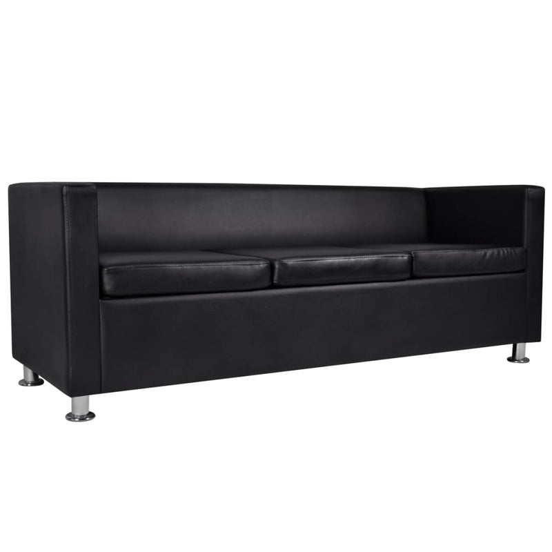 Sofa_Set_Artificial_Leather_3-Seater_2-Seater_Armchair_Black_IMAGE_6_EAN:8718475886624