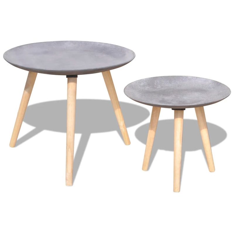 Two_Piece_Side_Table/Coffee_Table_Set_55_cm&44_cm_Concrete_Grey_IMAGE_1