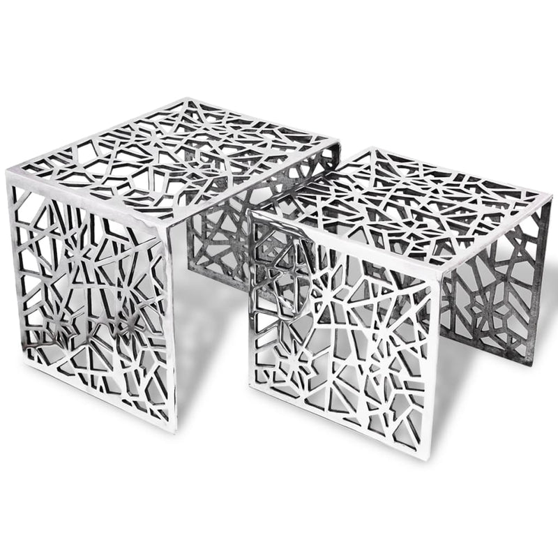 Two_Piece_Side_Tables_Square_Aluminium_Silver_IMAGE_1