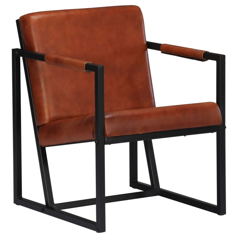 Armchair_Brown_Real_Leather_IMAGE_1