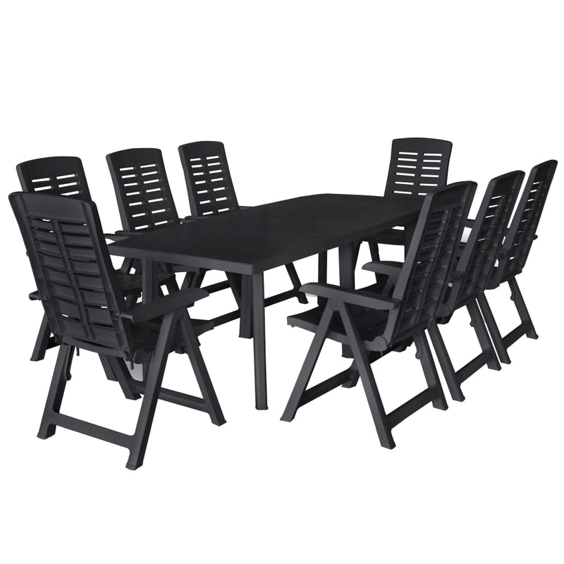 9_Piece_Outdoor_Dining_Set_Plastic_Anthracite_IMAGE_1