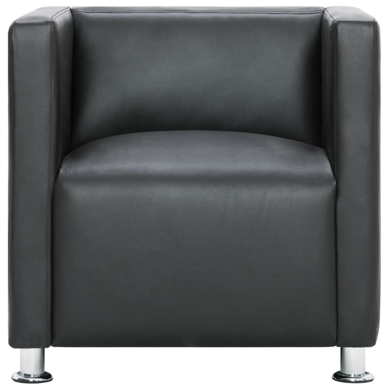Cube_Armchair_Grey_Faux_Leather_IMAGE_3