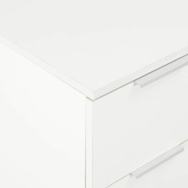Sideboard High Gloss White 60x35x80 cm Engineered Wood