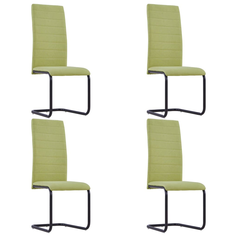 Cantilever_Dining_Chairs_4_pcs_Green_Fabric_IMAGE_1