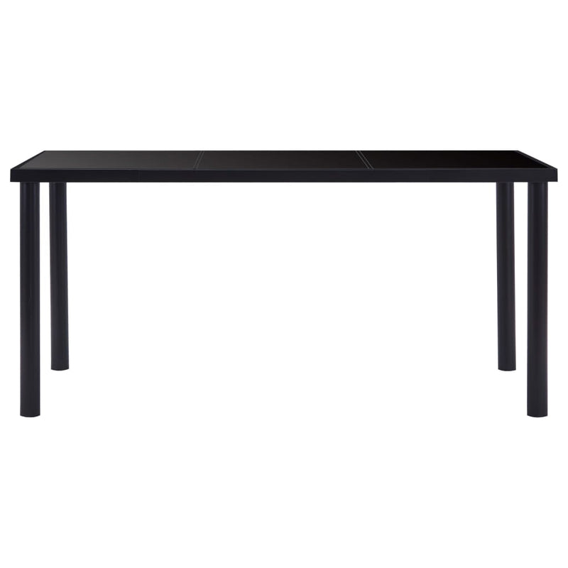 Dining_Table_Black_160x80x75_cm_Tempered_Glass_IMAGE_2_EAN:8719883600550