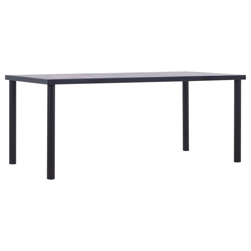 Dining_Table_Black_and_Concrete_Grey_180x90x75_cm_MDF_IMAGE_1_EAN:8719883600611