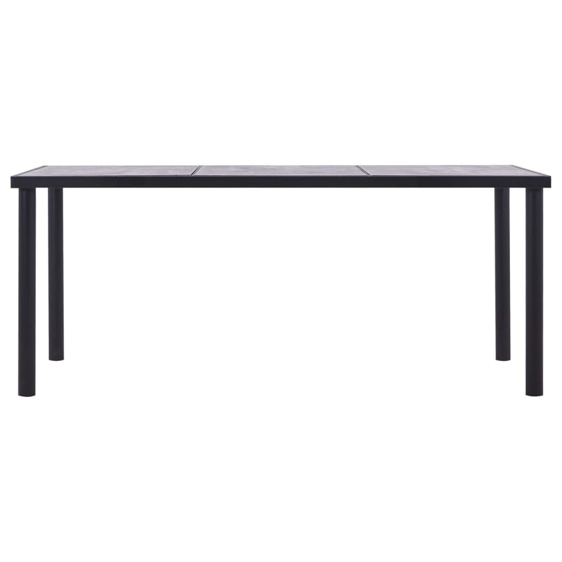 Dining_Table_Black_and_Concrete_Grey_180x90x75_cm_MDF_IMAGE_2_EAN:8719883600611