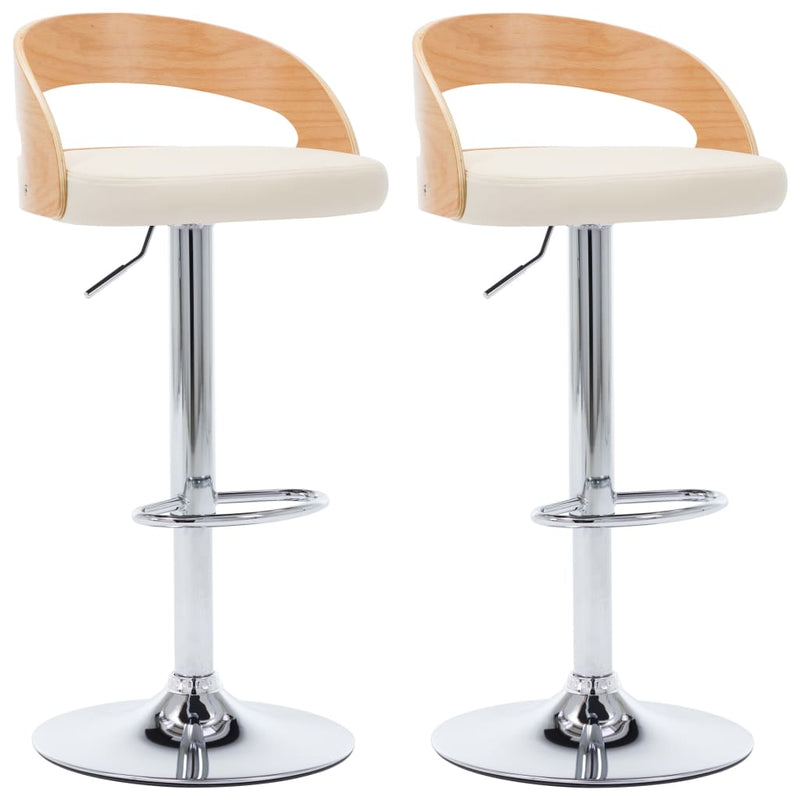 Bar_Stools_2_pcs_Cream_Faux_Leather_and_Bentwood_IMAGE_2_EAN:8719883666532