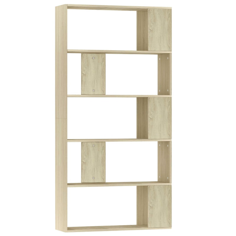 Book_Cabinet/Room_Divider_Sonoma_Oak_80x24x159_cm_Engineered_Wood_IMAGE_2
