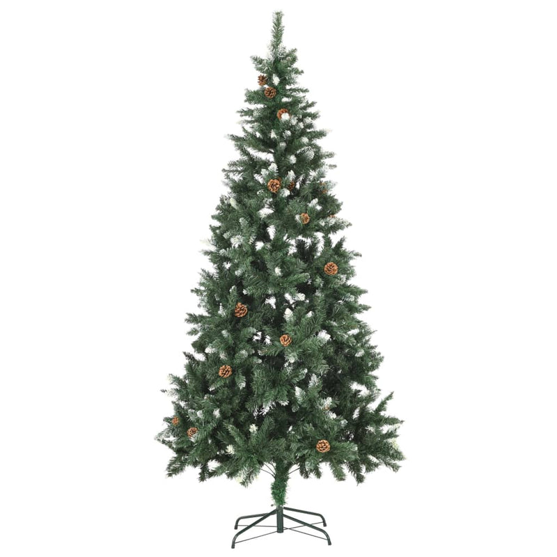 Artificial_Christmas_Tree_with_Pine_Cones_and_White_Glitter_210_cm_IMAGE_2