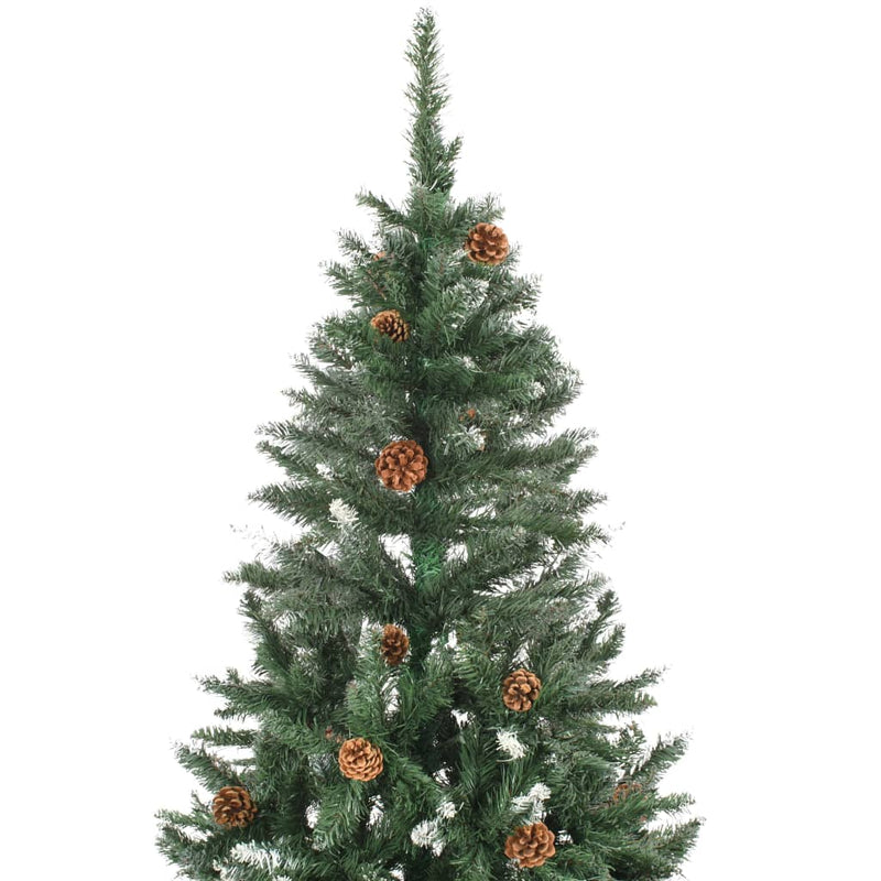 Artificial_Christmas_Tree_with_Pine_Cones_and_White_Glitter_210_cm_IMAGE_3