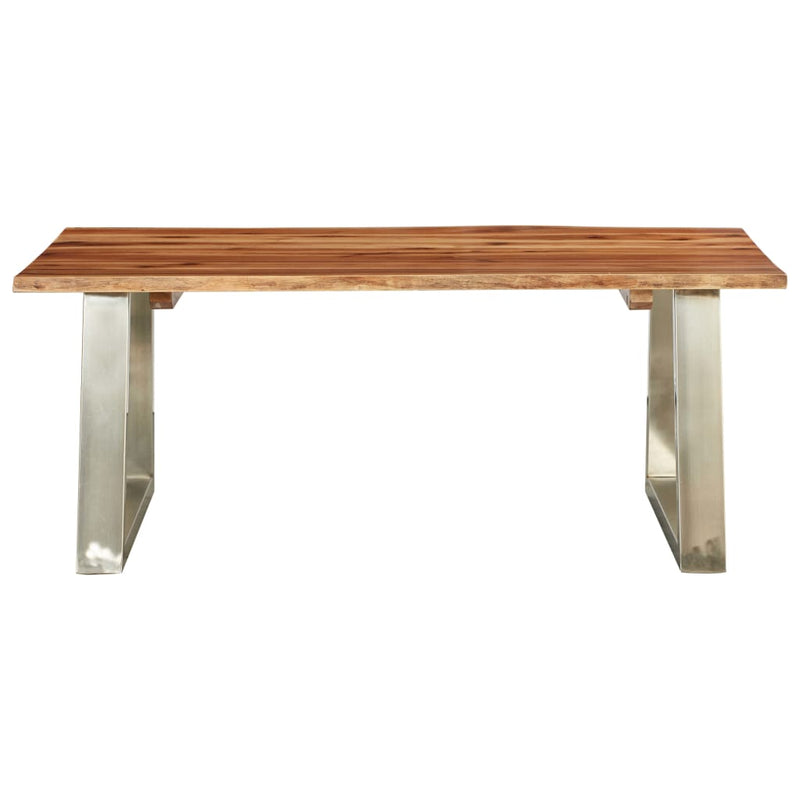 Coffee_Table_100x60x40_cm_Solid_Acacia_Wood_and_Stainless_Steel_IMAGE_2
