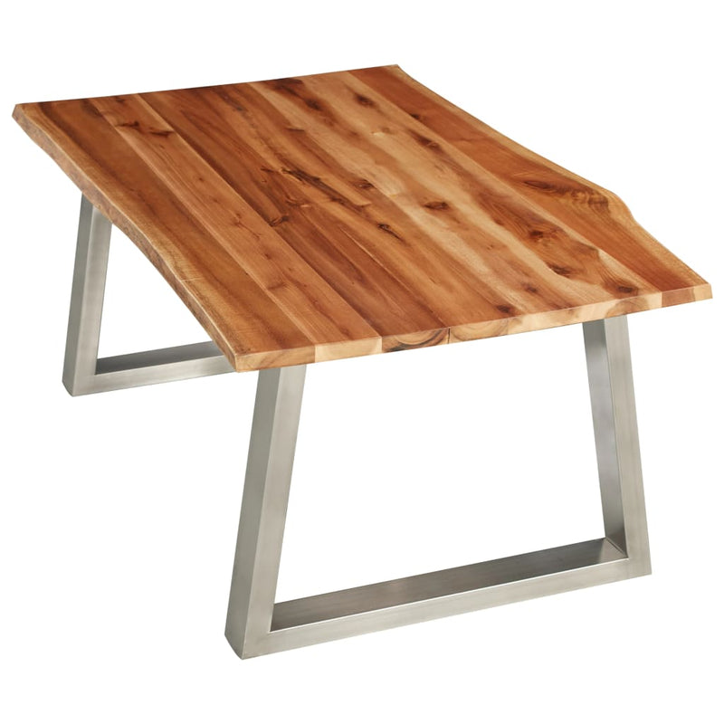 Coffee_Table_100x60x40_cm_Solid_Acacia_Wood_and_Stainless_Steel_IMAGE_4