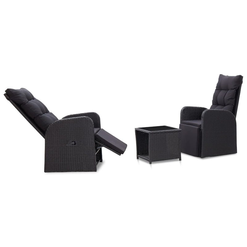 3_Piece_Bistro_Set_with_Cushions_Poly_Rattan_Black_IMAGE_1_EAN:8719883726311