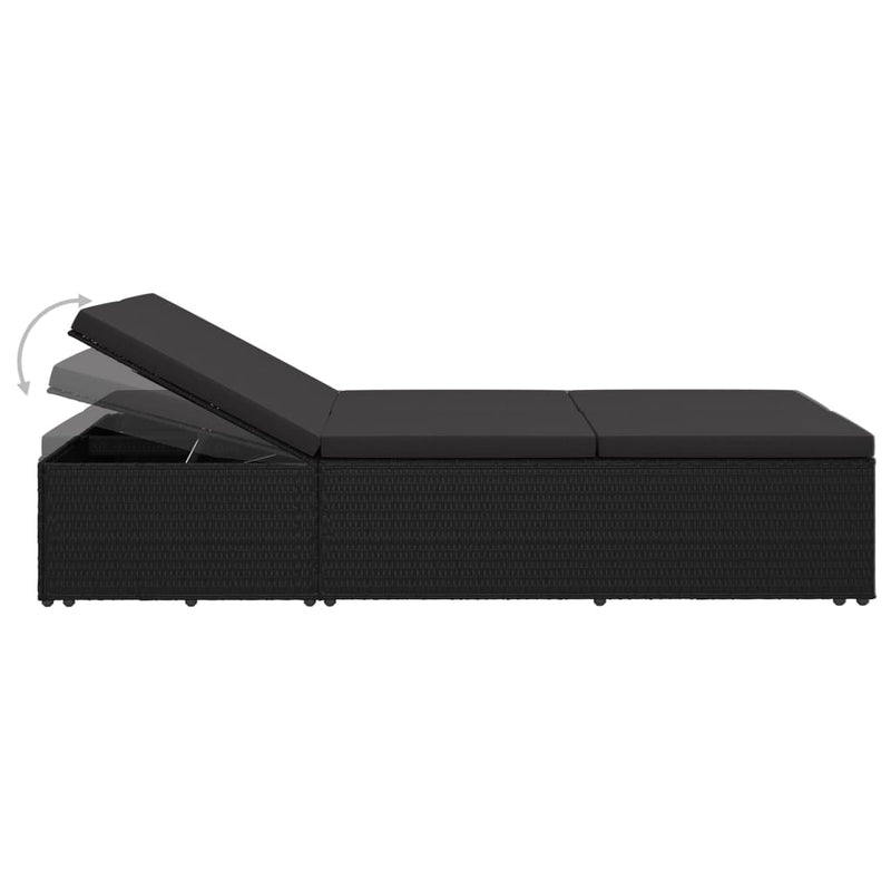 Convertible_Sun_Bed_with_Cushion_Poly_Rattan_Black_IMAGE_9