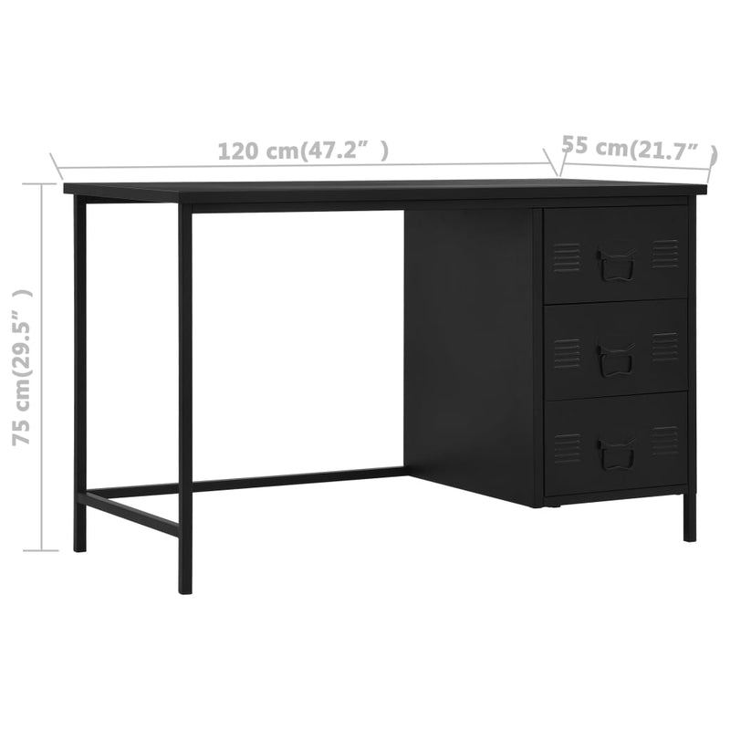 Desk_with_Drawers_Industrial_Black_120x55x75_cm_Steel_IMAGE_8_EAN:8719883735917