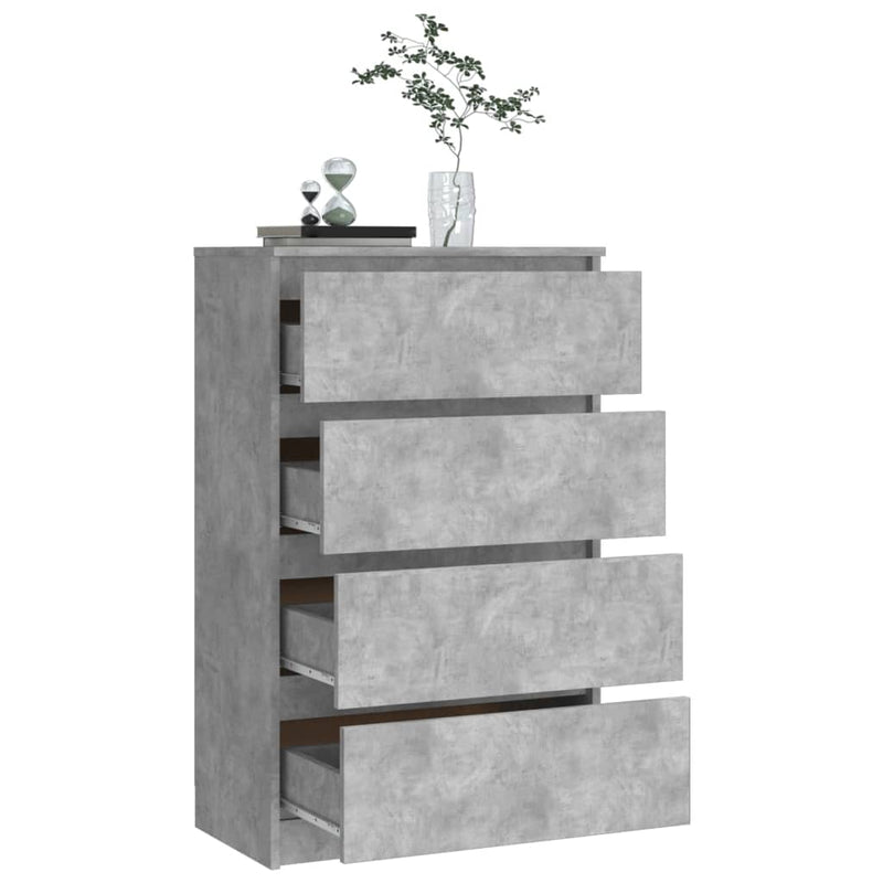 Sideboard Concrete Grey 60x35x98.5 cm Engineered Wood