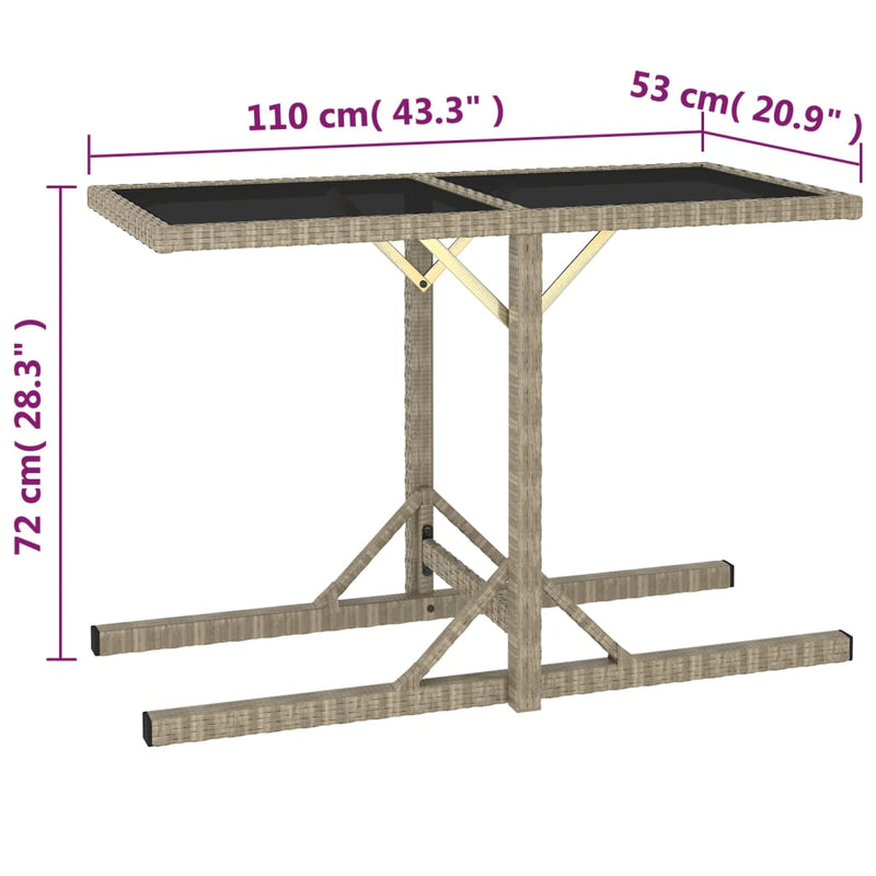 Garden_Table_Beige_110x53x72_cm_Glass_and_Poly_Rattan_IMAGE_5