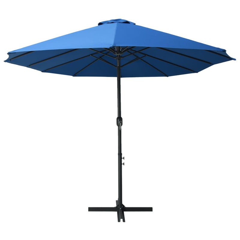 Outdoor Parasol with Aluminium Pole 460x270 cm Blue