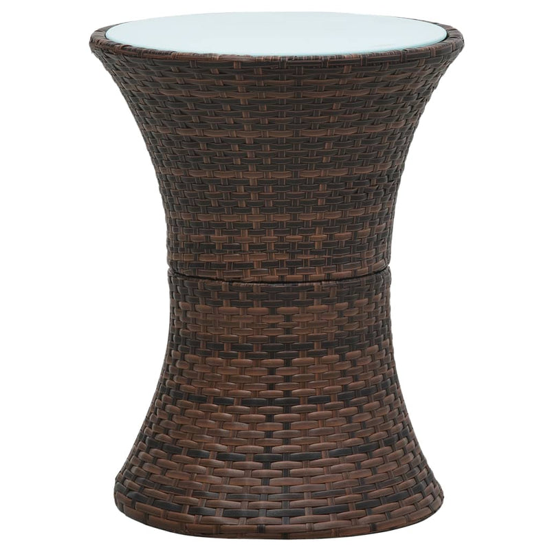 Garden_Side_Table_Drum_Shape_Brown_Poly_Rattan_IMAGE_2