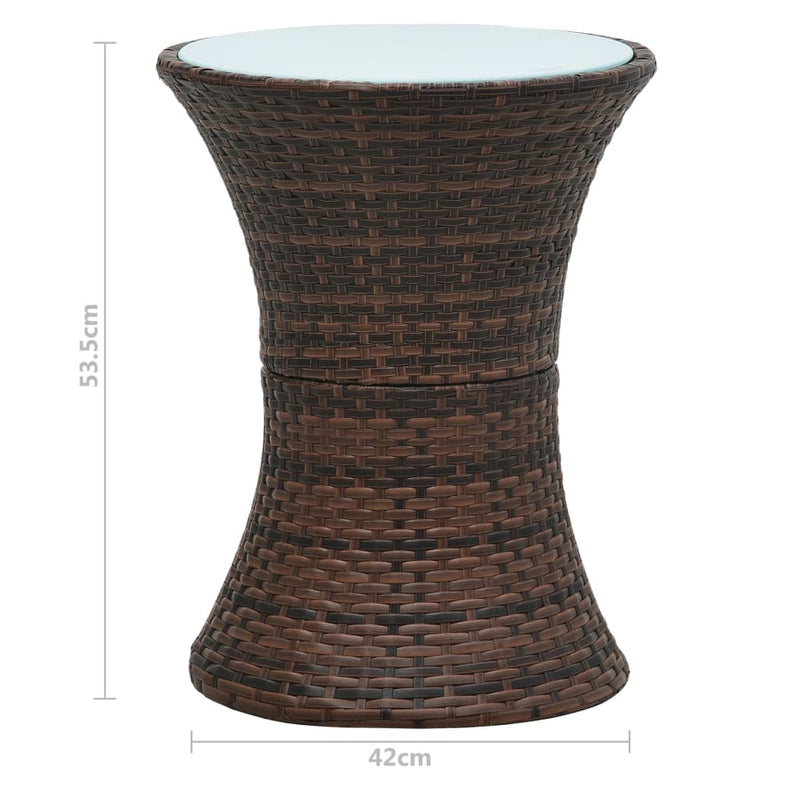 Garden_Side_Table_Drum_Shape_Brown_Poly_Rattan_IMAGE_4