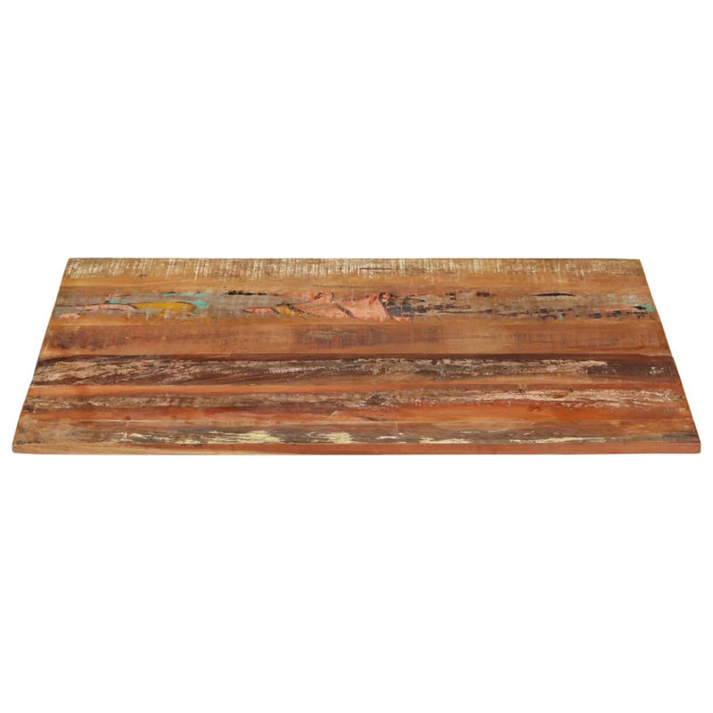 Rectangular Table Top 70x90 cm 15-16 mm Solid Wood Reclaimed