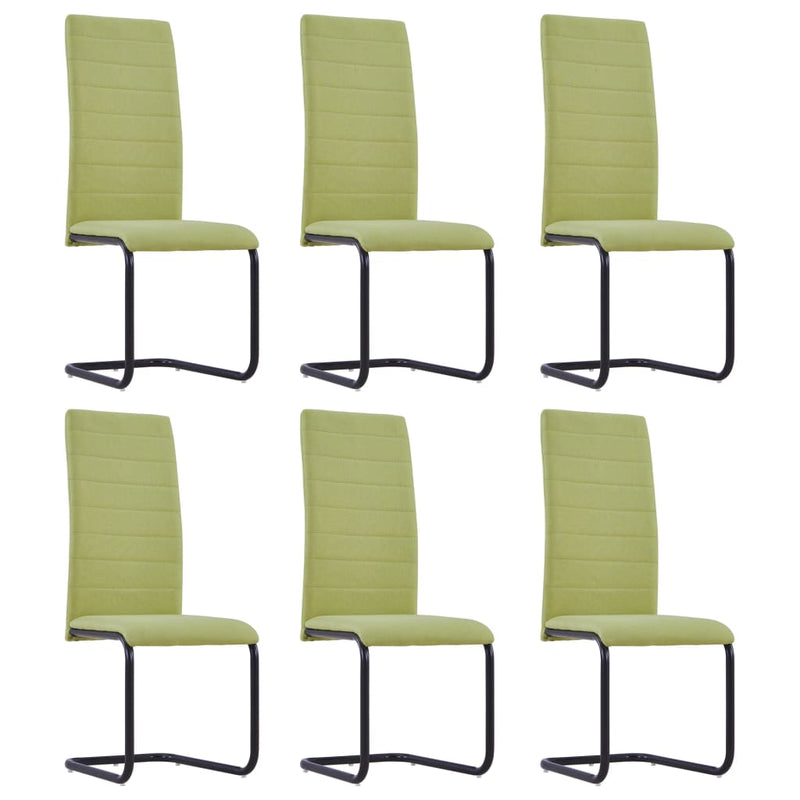 Cantilever_Dining_Chairs_6_pcs_Green_Fabric_IMAGE_1