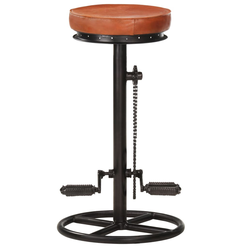 Bar_Stools_2_pcs_Black_and_Brown_Real_Goat_Leather_IMAGE_3_EAN:8719883827148