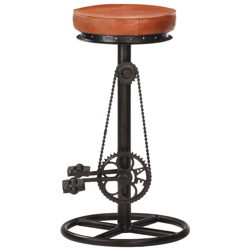 Bar_Stools_2_pcs_Black_and_Brown_Real_Goat_Leather_IMAGE_4_EAN:8719883827148