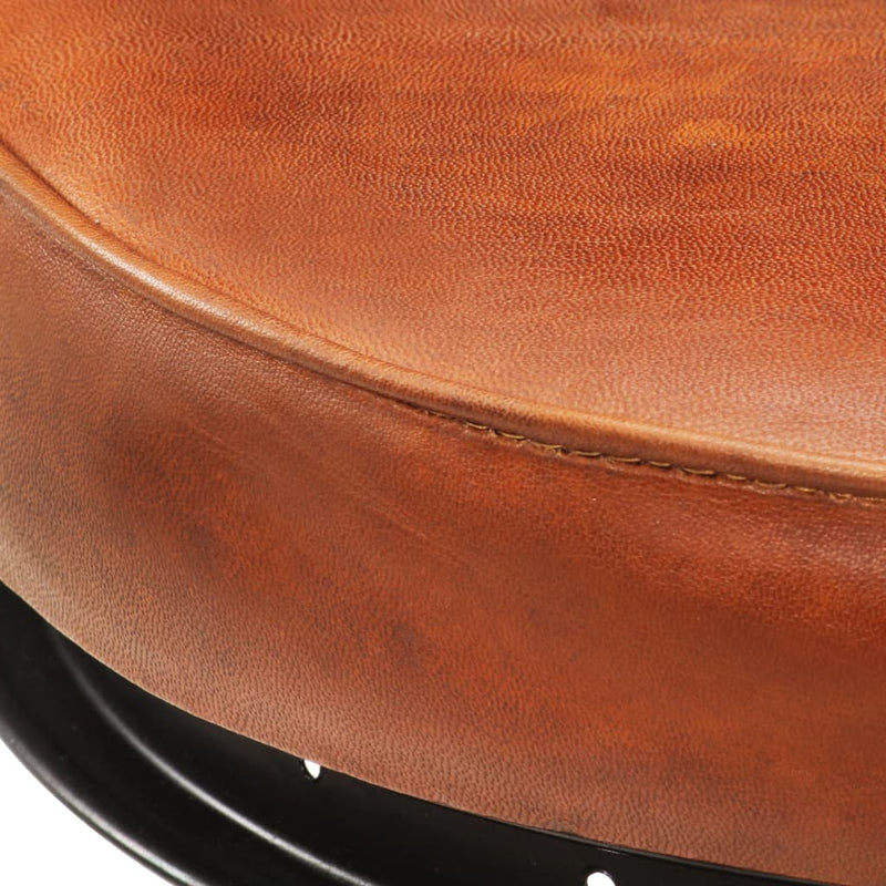 Bar_Stools_2_pcs_Black_and_Brown_Real_Goat_Leather_IMAGE_7_EAN:8719883827148