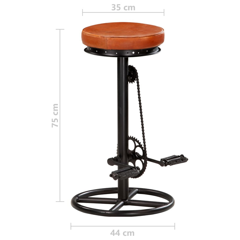 Bar_Stools_2_pcs_Black_and_Brown_Real_Goat_Leather_IMAGE_9_EAN:8719883827148