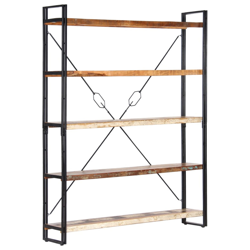 5-Tier_Bookcase_140x30x180_cm_Solid_Reclaimed_Wood_IMAGE_1
