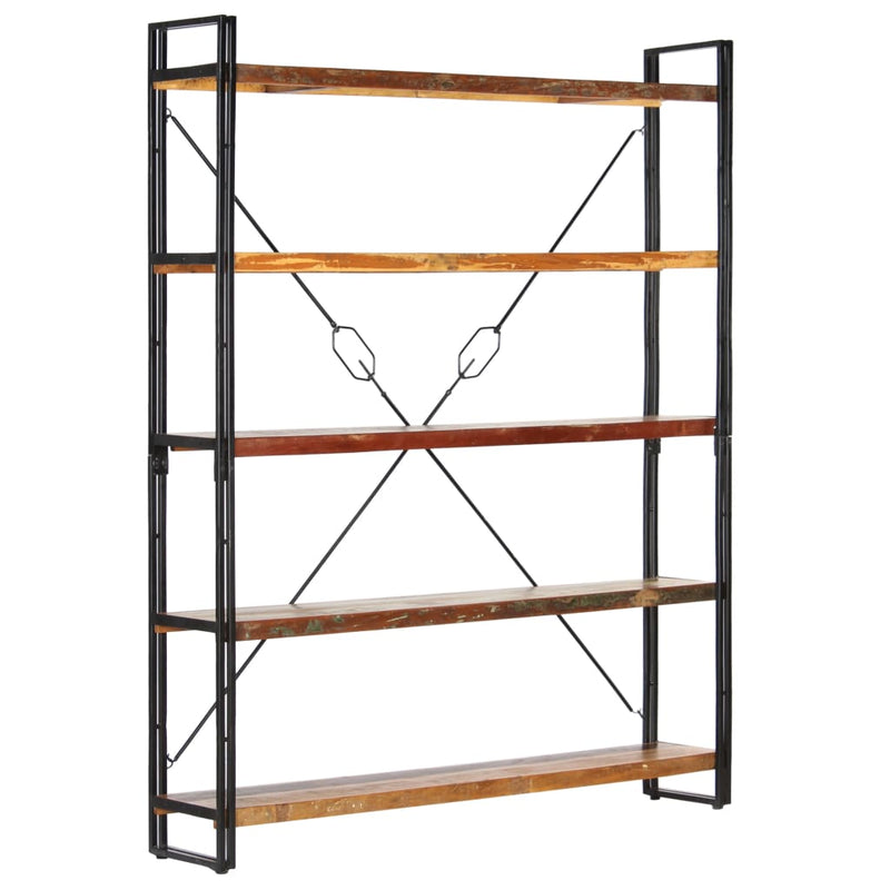 5-Tier_Bookcase_140x30x180_cm_Solid_Reclaimed_Wood_IMAGE_9