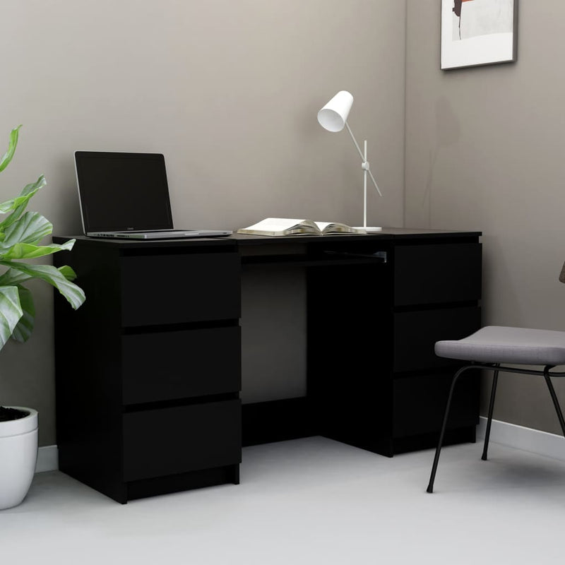 Writing_Desk_Black_140x50x77_cm_Engineered_Wood_IMAGE_1_EAN:8719883869124