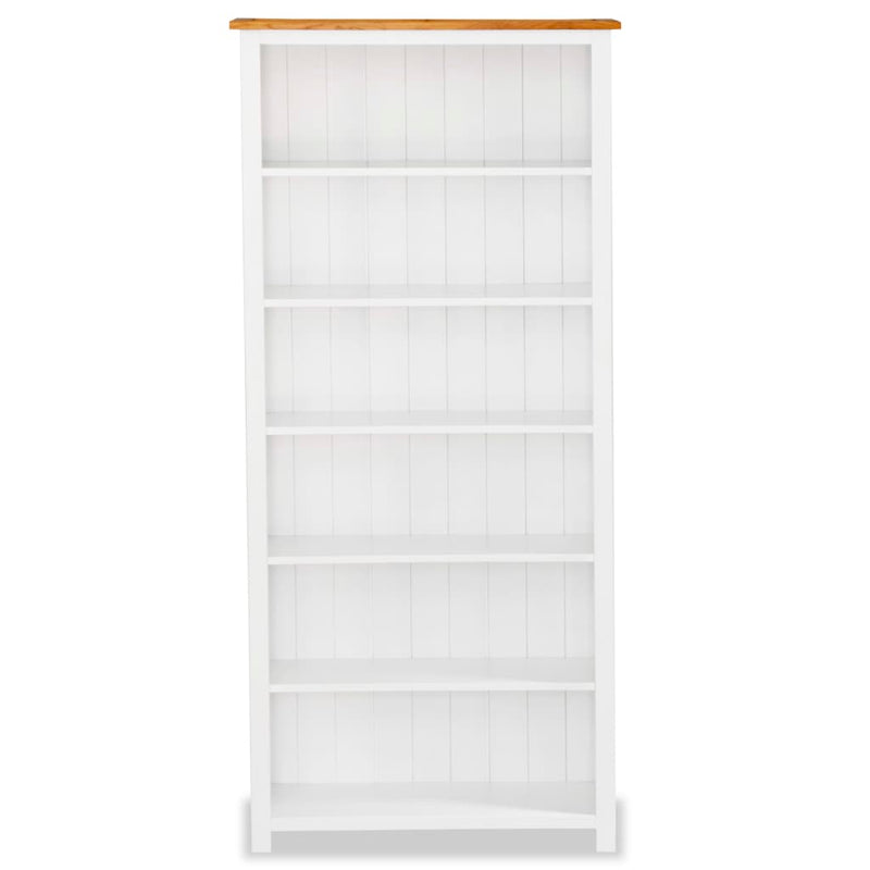 6-Tier Bookcase 80x22.5x170 cm Solid Wood Oak