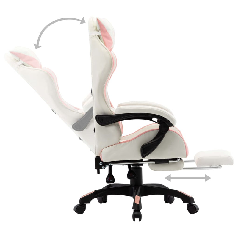 Racing_Chair_with_Footrest_Pink_and_White_Faux_Leather_IMAGE_4_EAN:8719883795942