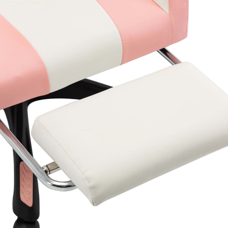 Racing_Chair_with_Footrest_Pink_and_White_Faux_Leather_IMAGE_6_EAN:8719883795942