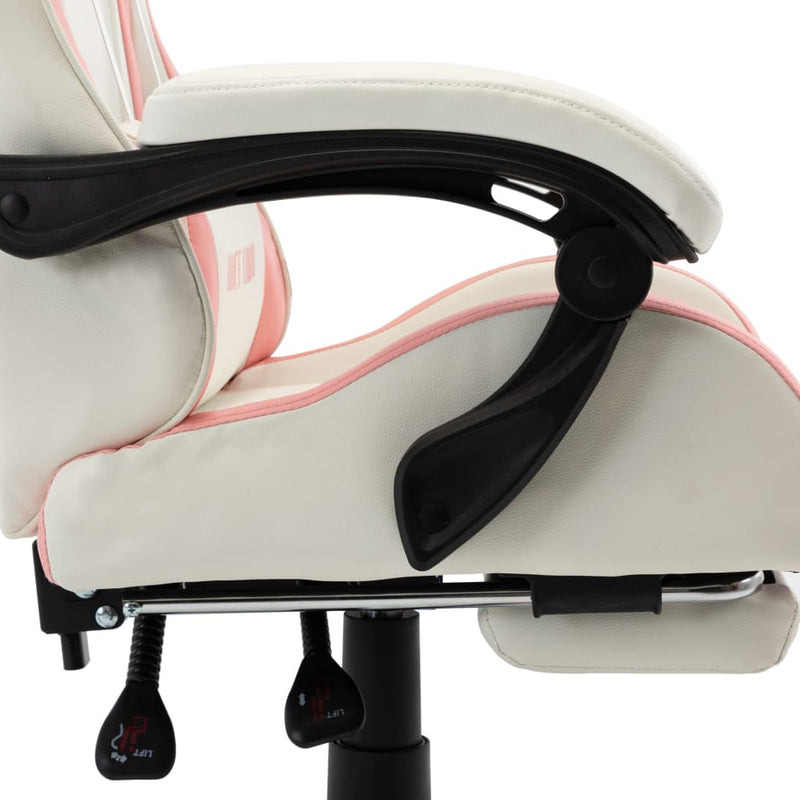 Racing_Chair_with_Footrest_Pink_and_White_Faux_Leather_IMAGE_7_EAN:8719883795942