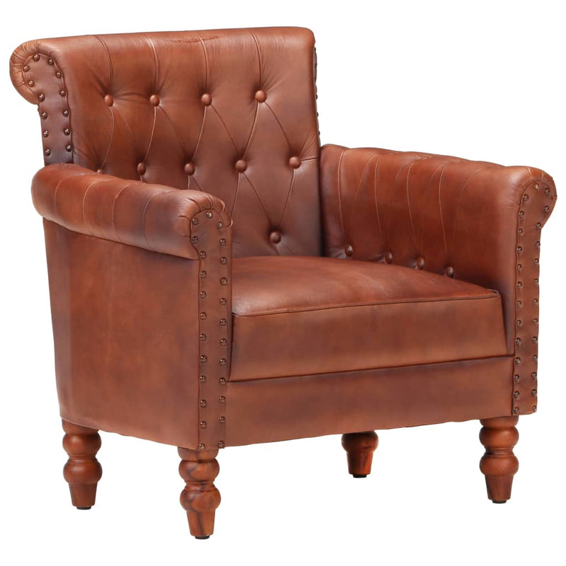 Armchair_Brown_Real_Goat_Leather_IMAGE_1