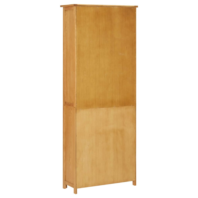 Bookcase_with_2_Doors_70x30x180_cm_Solid_Oak_Wood_IMAGE_5