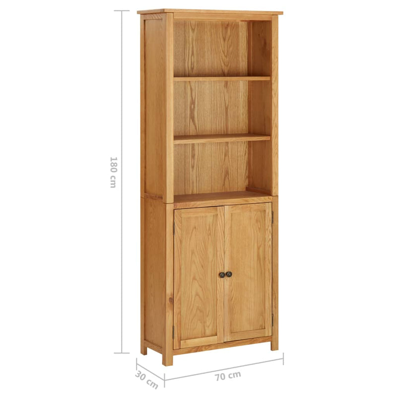Bookcase_with_2_Doors_70x30x180_cm_Solid_Oak_Wood_IMAGE_7